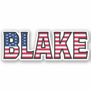 Blake Name Prénom USA Sticker Stickerset