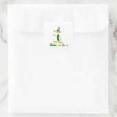 Blake Quackson vierkante sticker (Tas)