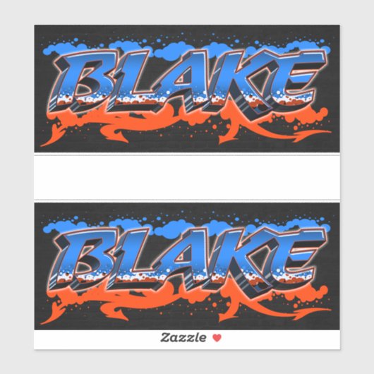 Blake Vorname Name Graffiti Aufkleber Sticker (Vel)