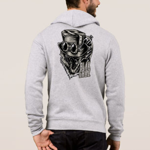 Blakgraz Steampunk Pet en Goggles Hoodie