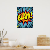 BLAM! Pop Art Comic Poster (Keuken)