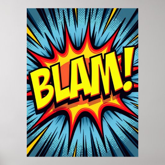BLAM! Pop Art Comic Poster (Voorkant)