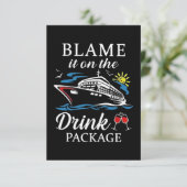 BLAME het op het Pakket van de Drink Kaart (Staand voorkant)