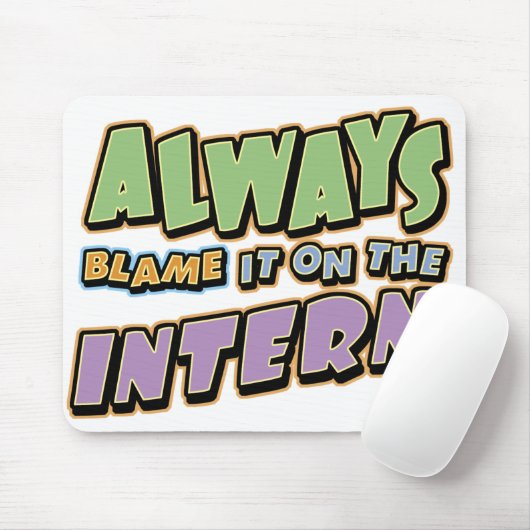 Blame Intern Mousepad Muismat (Met muis)