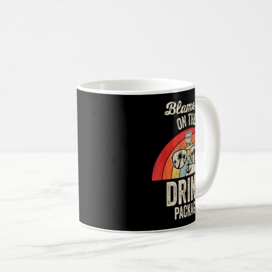 Blame It On The Drink Package Cruise Fun Koffiemok (Voorkant rechts)