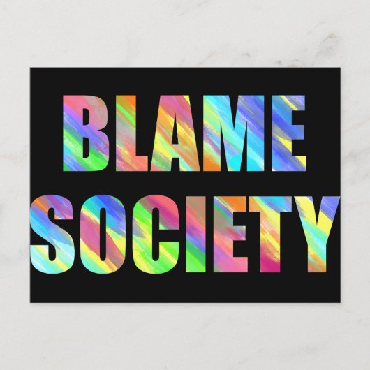 Blame Society Briefkaart (Voorkant)