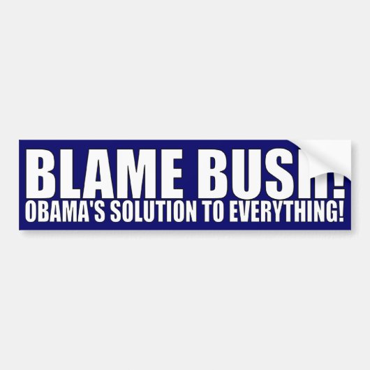 BLAME STRUIK! BUMPERSTICKER (Voorkant)