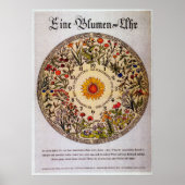 Blamenuhr Flower Clock 2 Art Poster (Voorkant)