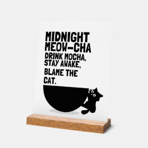 Blâmer le chat - Chat drôle et jeu de mots sur le