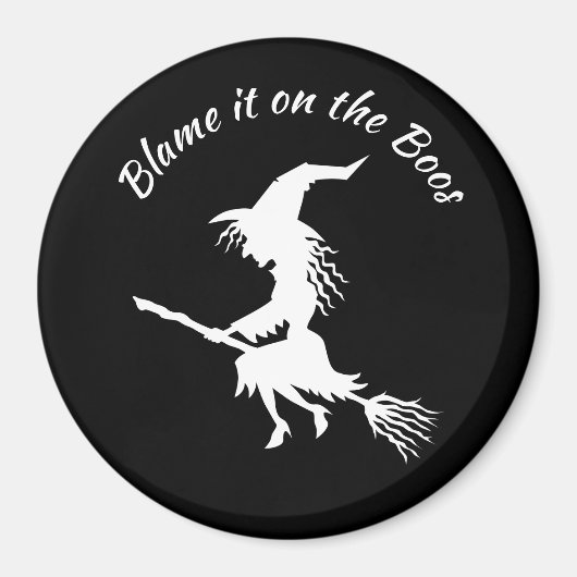 Blâmez-le sur le aimant de l'Halloween sorcière Bo (Devant)