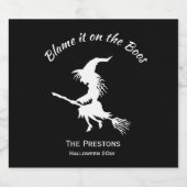 Blâmez-le sur le Boos Witch Bier Étiquette (Étiquettes simples)
