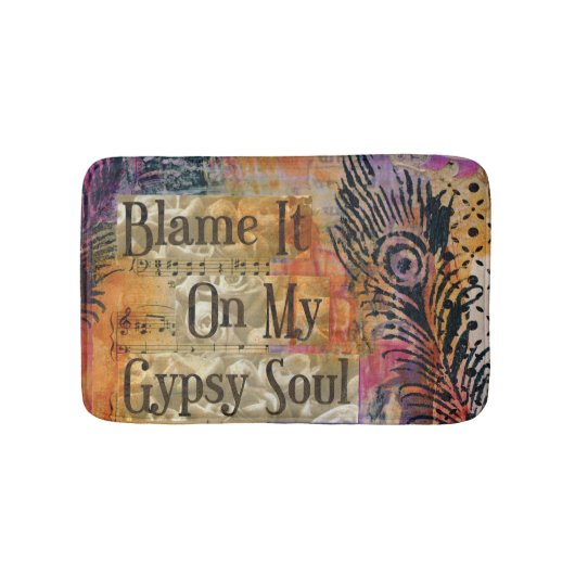 Blâmez-le sur mon tapis de bain gitan d'âme (Devant)