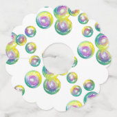 Blanbelen Iridescent Rainbow Bubble Wand Wijnglaslabel (Achterkant)