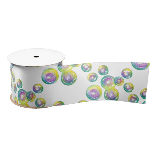 Blanbelen met regenboogzeep lint (Spoel)