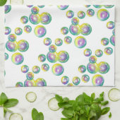 Blanbelen met regenboogzeep theedoek (Gevouwen)