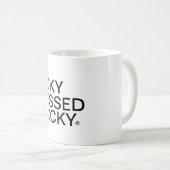 Blanc 11 0z. Tasse de café (Devant droit)