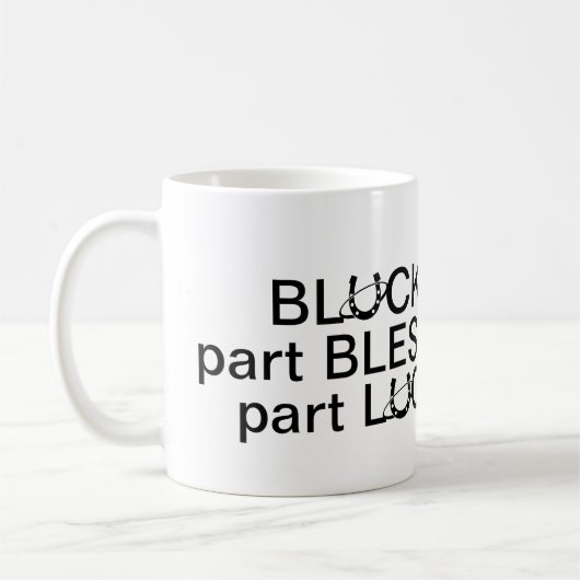 Blanc 11 0z. Tasse de café (Gauche)