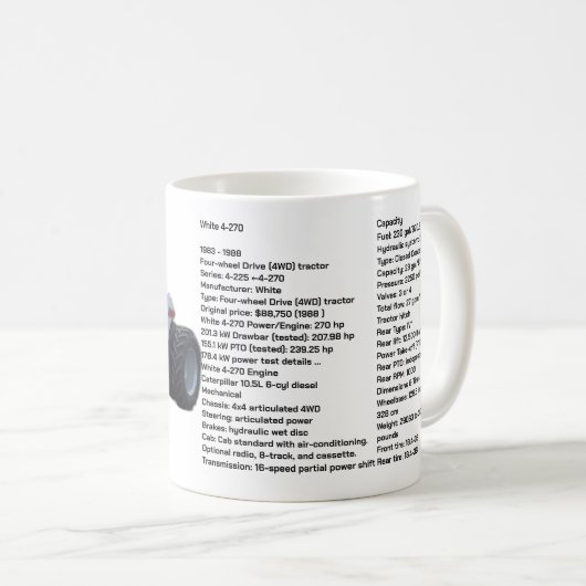 Blanc 4-270 Mug (Devant droit)