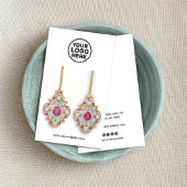 Blanc Ajouter Logo Social Media Écouter carte d'af