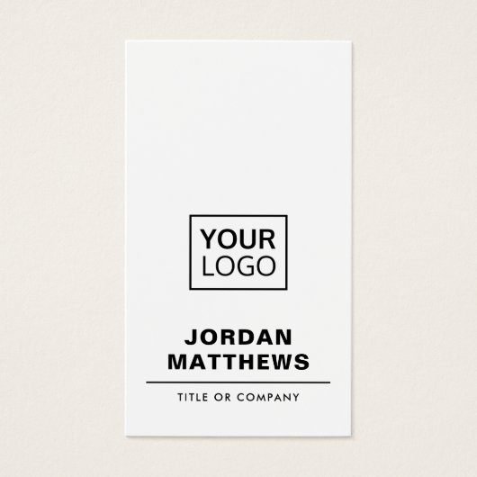 Blanc ajouter logo social media vertical carte de (Devant)
