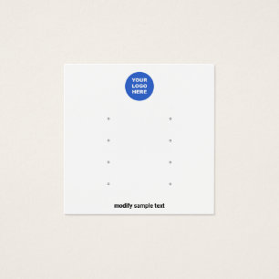 Blanc Ajouter un logo Plusieurs 8 trous d'oreille 