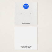 Blanc Ajouter votre logo Écran d'oreille (Devant & derrière)