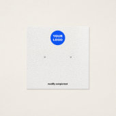 Blanc Ajouter votre logo Écran d'oreille (Devant)