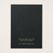 Blanc Ajoutez votre logo à oreille Carte d'afficha (Dos)