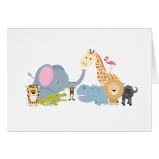 blanc animal de groupe de safari