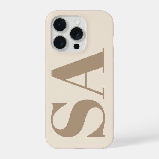 Blanc Antique tendance avec étui à monogramme Case (Verso)