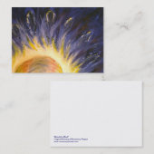 Blanc attentif de carte de visite d'esprit (Devant / Derrière)