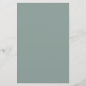 Blanc Automne Citrouille Verdure Monogramme Menu d (Dos)