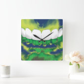 Blanc Avant Dents Design Dentiste Horloge murale (Maison)