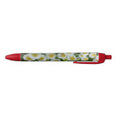 Blanc avec coeur jaune Fleurs rouge Stylo (Bas)