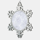 Blanc avec dahlias gris. Ornement Flocon de neige (Vue impression)