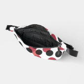 blanc avec des points noirs et rouges (Ouvrir)
