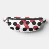 blanc avec des points noirs et rouges (Poser)