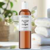 Blanc avec noir Cosmétique Texte Étiquette de bout