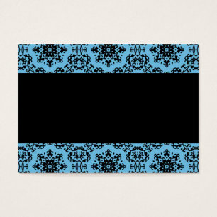 Blanc bleu et noir élégant de damassé