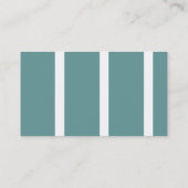 Blanc bleu moderne Consultant Carte de visite (Dos)