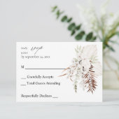 Blanc Boho Floral sans RSVP 2 repas (Debout devant)