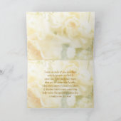 Blanc - carte crème d'anniversaire de mariage de (Intérieur)