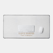 Blanc Chic Elegant FAKE Cuir PROFESSIONNEL (Clavier et souris)
