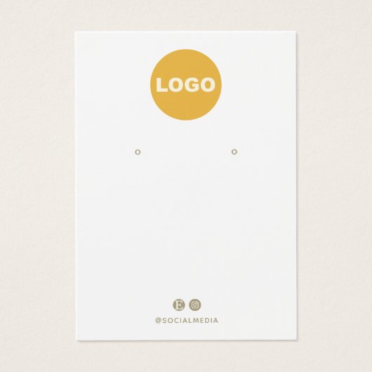 Blanc clair Ajouter votre carte d'affichage d'orei (Devant)