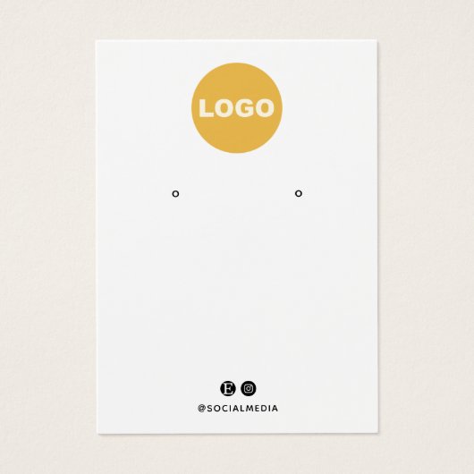 Blanc clair Ajouter votre carte d'affichage d'orei (Devant)