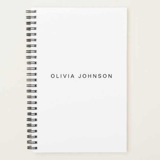 Blanc classique | Planificateur Spiral Weekly/Mont (Devant)