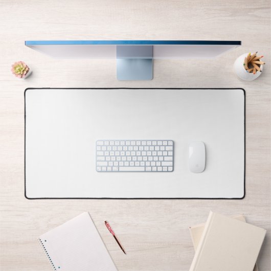 Blanc Classique Simple Et Simple Couleur Solide (Bureau 1)