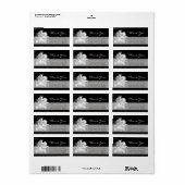 Blanc Clematis Famille Merci Étiquette 2 (Feuille entière)