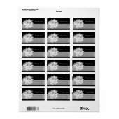 Blanc Clematis Famille Merci Étiquette 3 (Feuille entière)