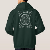 Blanc construit différemment Logo Box Vert Sweat à (Dos)